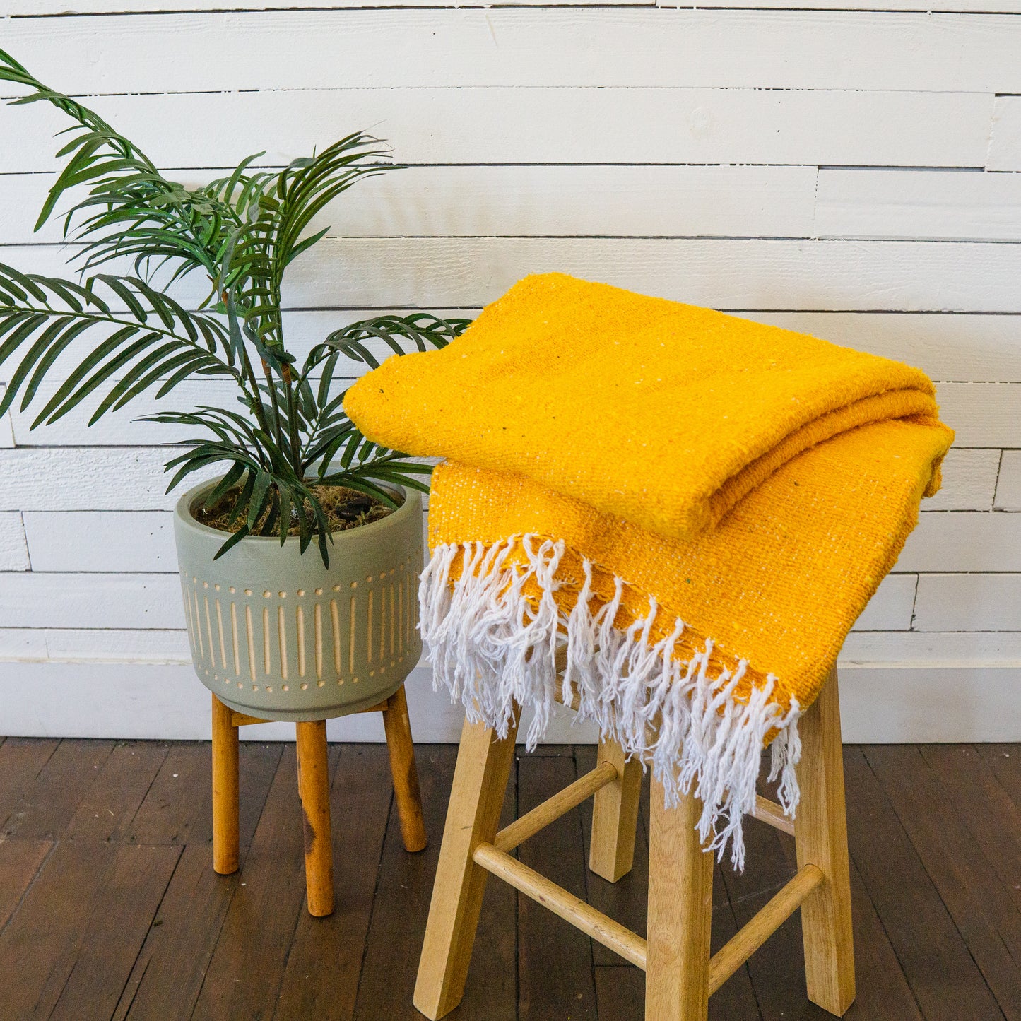 yellow woven blanket camping blanket beach blanket yoga blanket