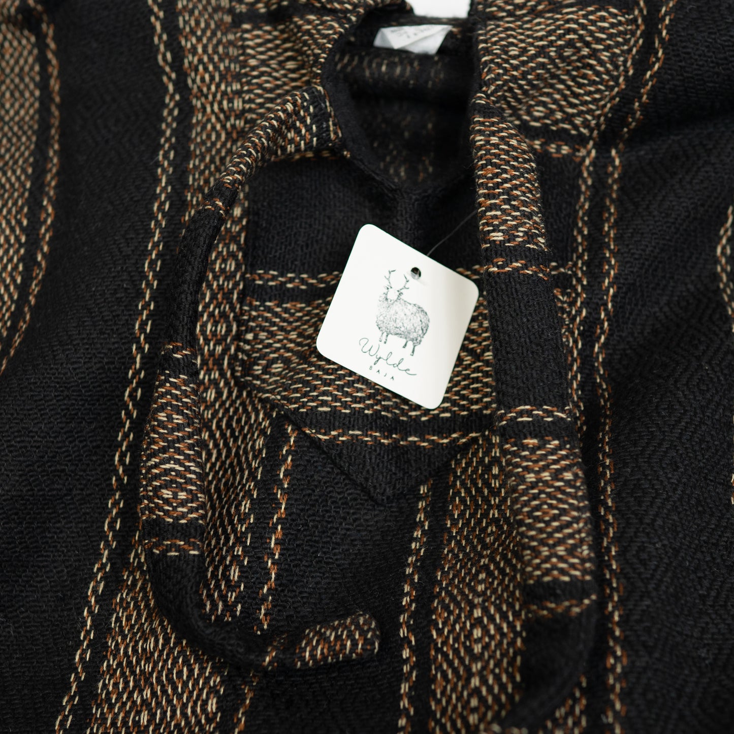 baja hoodie brown black