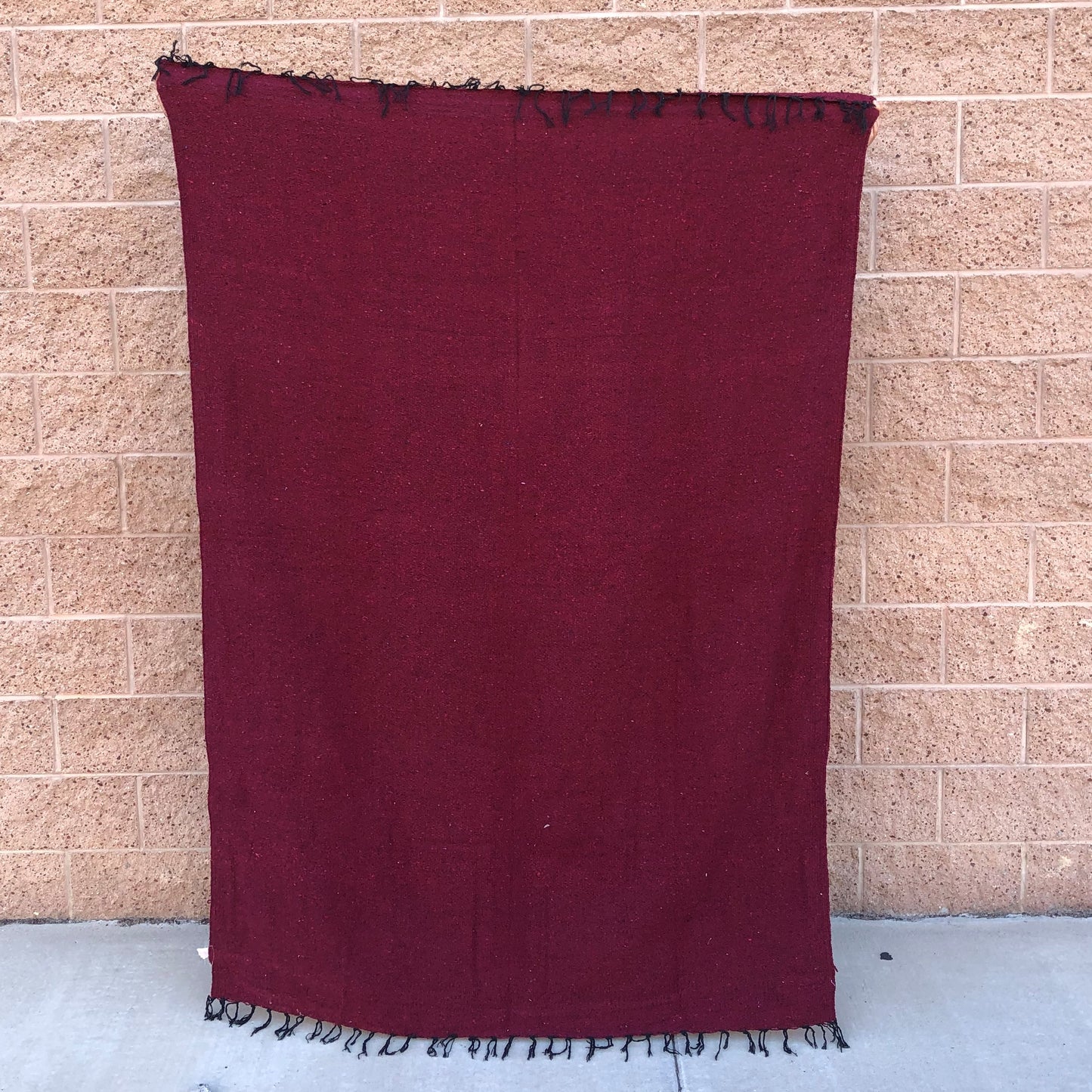 Solid Woven blanket mexican blanket 