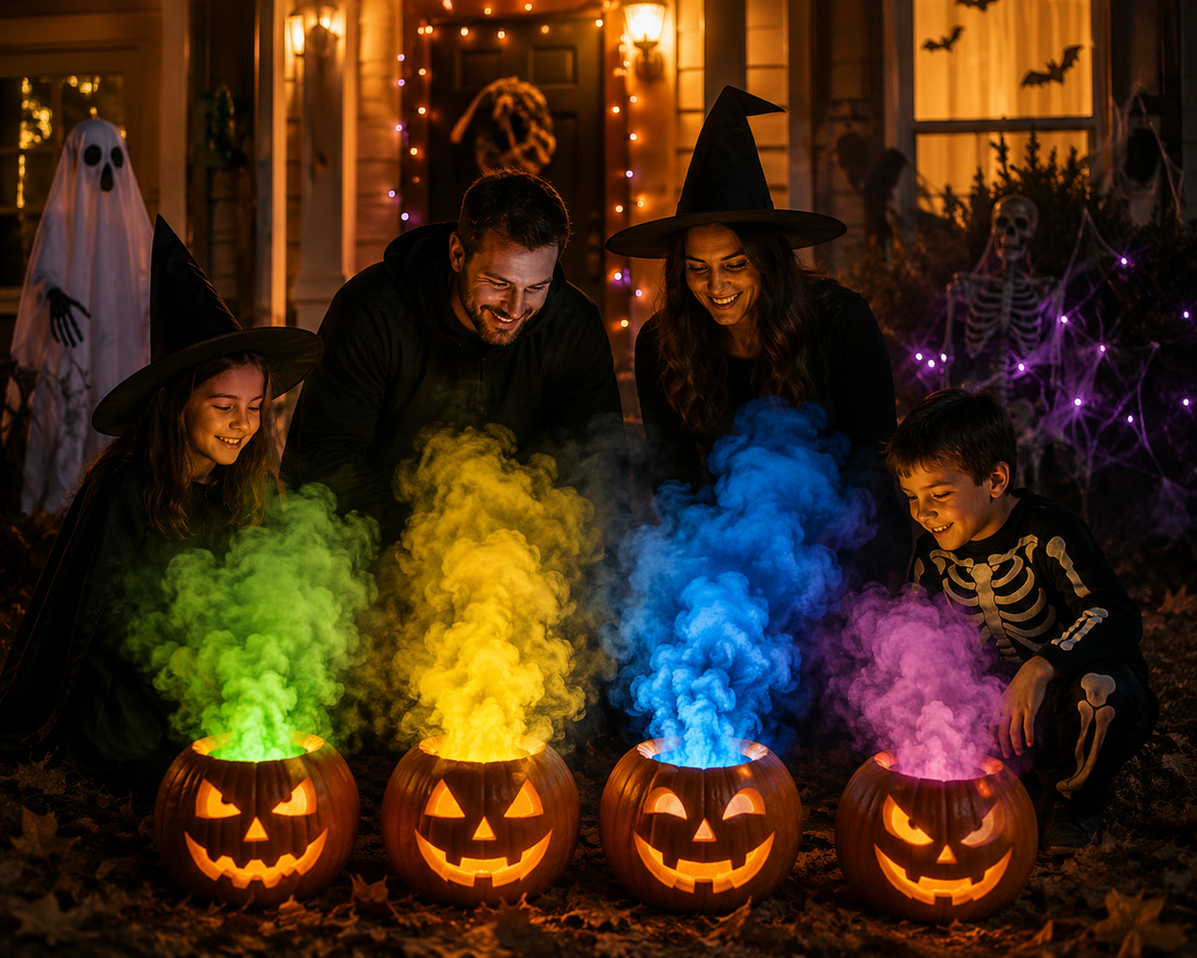 Halloween Smoke Bombs for Pumpkins