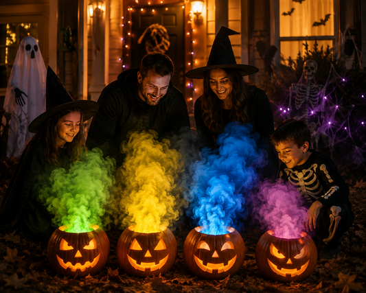 Halloween Smoke Bombs for Pumpkins