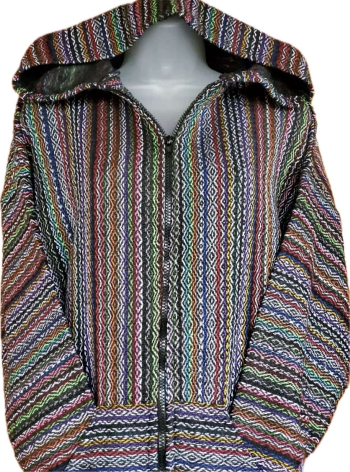 Zip Up Walter Mitty Mexican Drug Rug Baja Hoodie – HIPPIES.COM