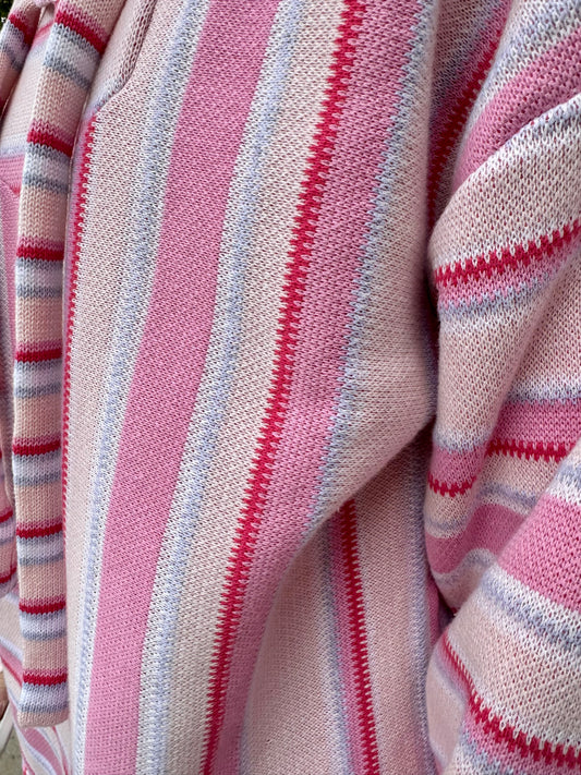 Knit Baja Hoodie - Pink