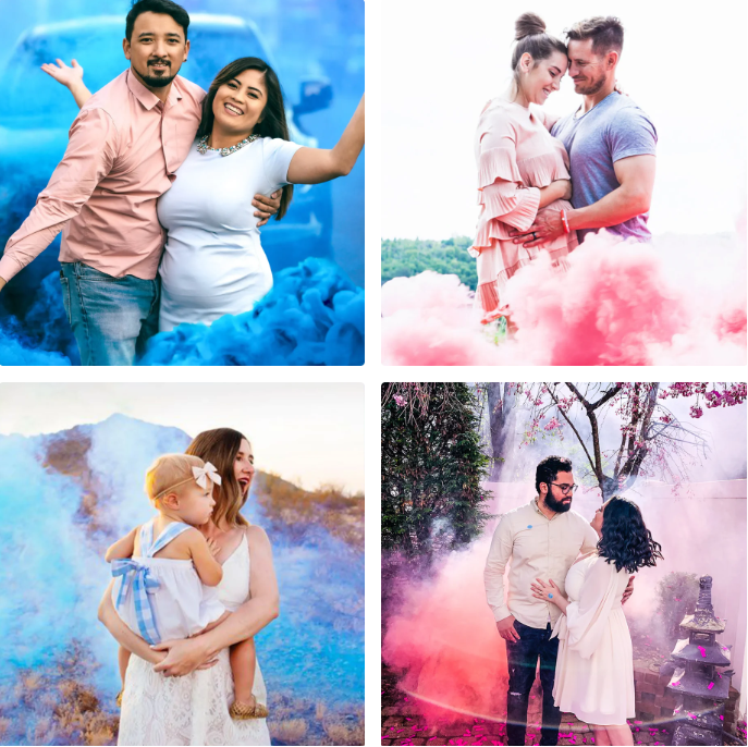 Gender Reveal Smoke Bombs