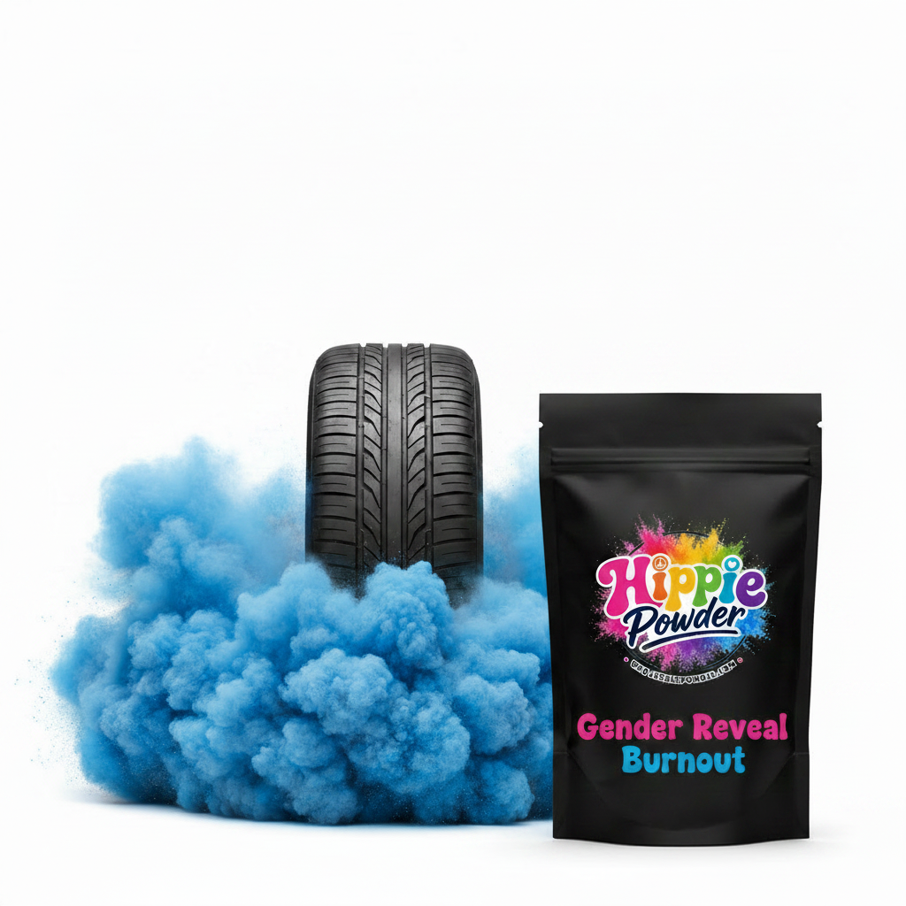 Hippie Powder Logo on Bag - Blue Smoke