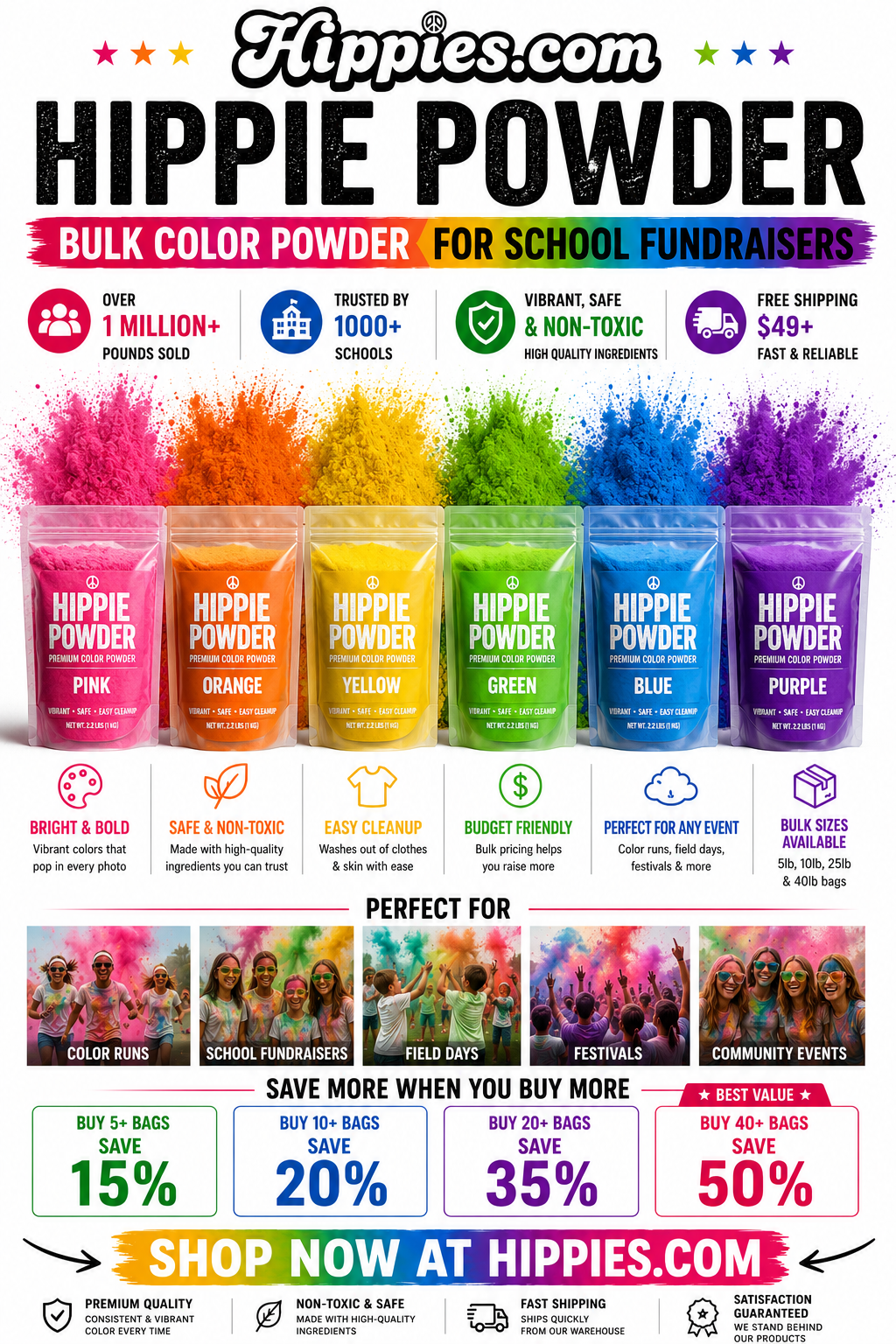 Bulk Color Powder - 5lb Bag