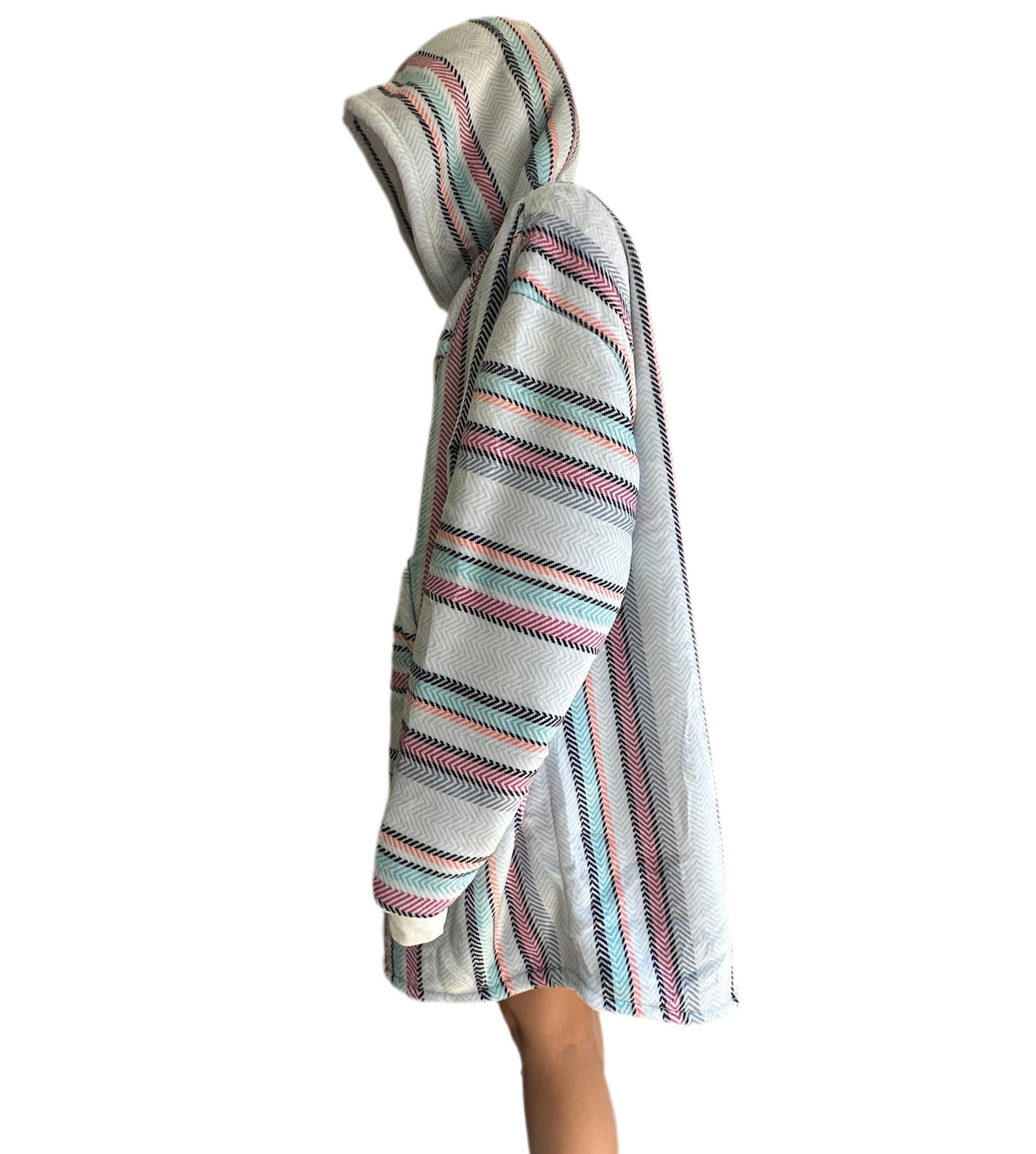 Oversized Blanket Hoodie - Sherpa Lined Baja (Gringo)