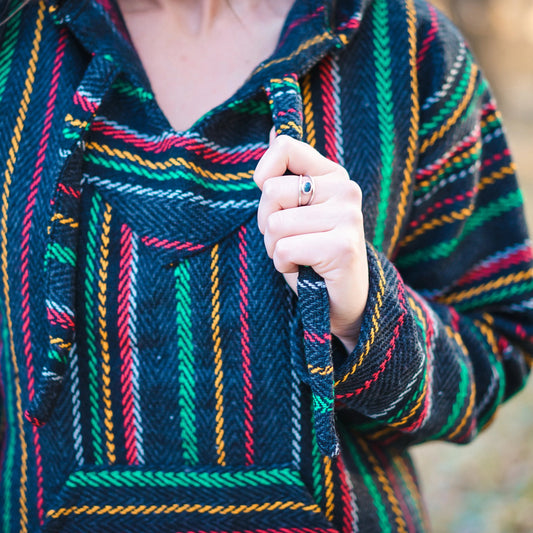 reggae baja hoodie mexican drug rug sweater
