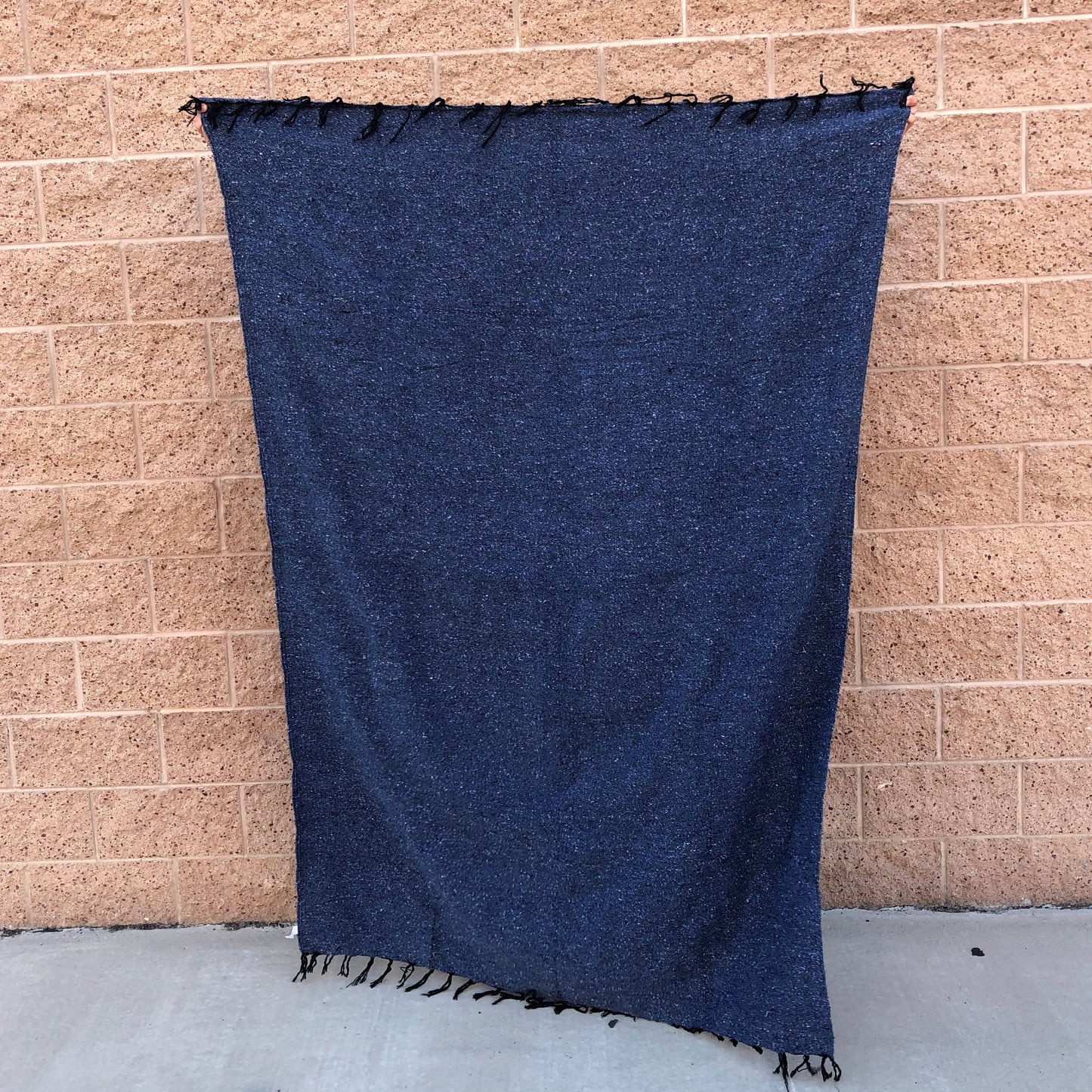 steel blue woven blanket indian blanket camping blanket