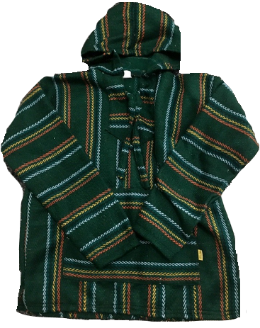 green baja hoodie drug rug