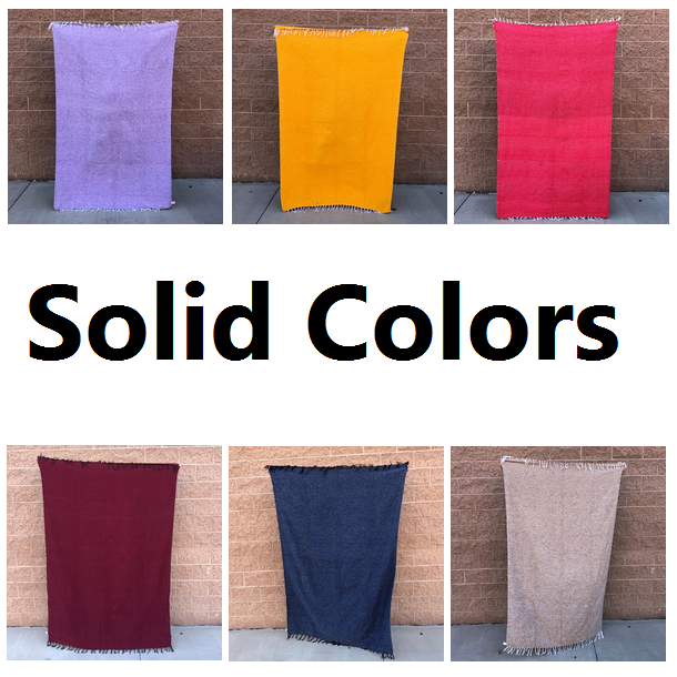 solid color mexican blankets